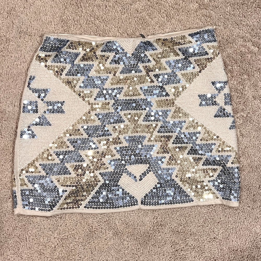 Sequin mini skirt